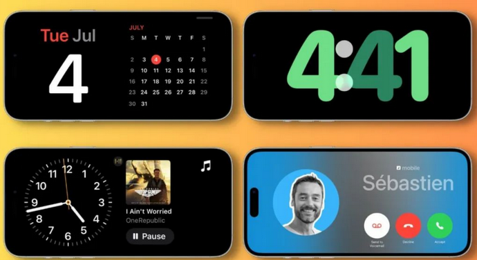 尼木苹果手机维修分享iOS17横屏充电待机显示有什么好处 